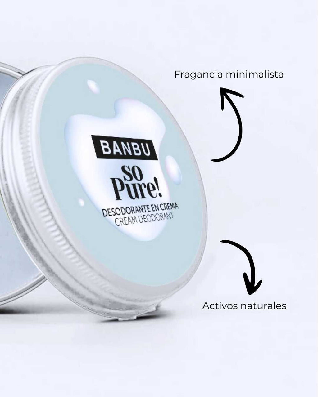 Banbu Desodorante Crema So Pure 60g - BANBU - cosmética natural
