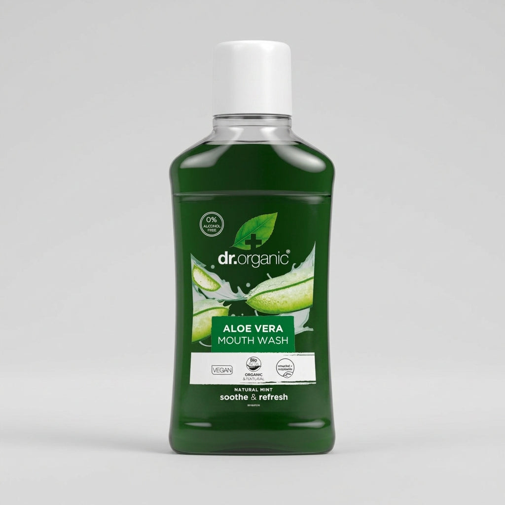Dr. Organic Enjuague Bucal de Aloe Vera 500ml - DR. ORGANIC - cosmética natural