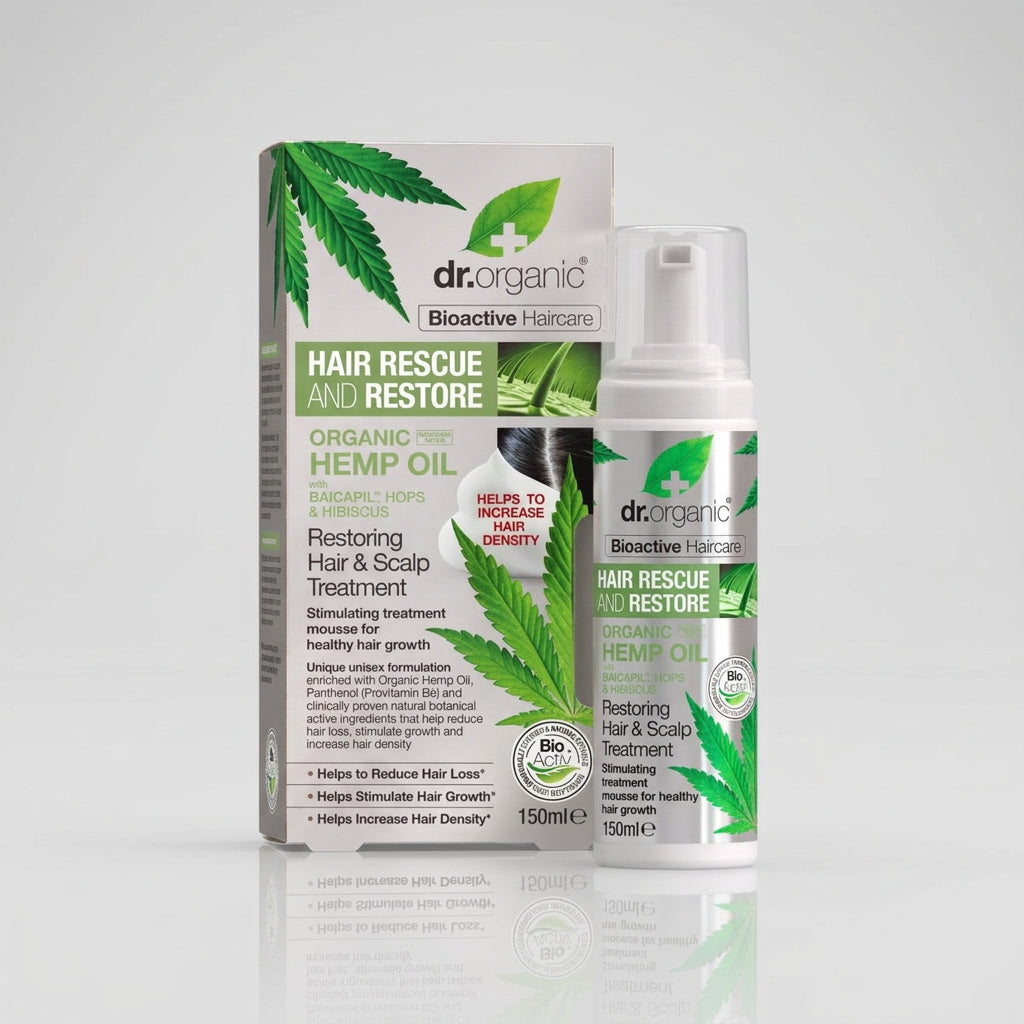 Dr. Organic Espuma Capilar de Cáñamo para Cabello Fino 150ml - DR. ORGANIC - cosmética natural