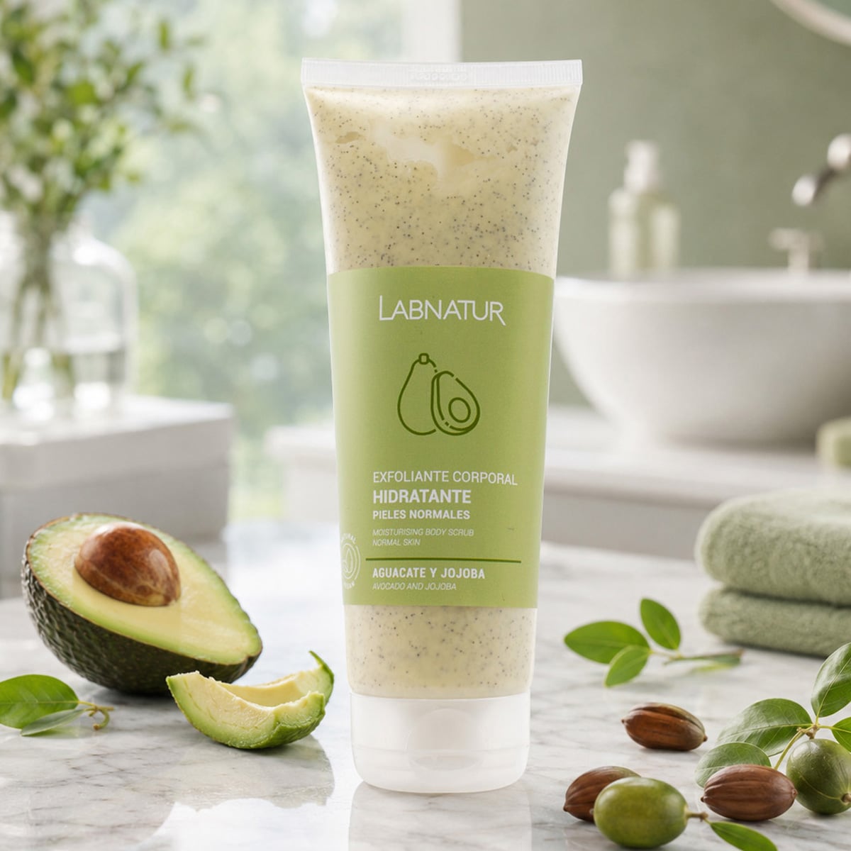 Labnatur Exfoliante Corporal de Aguacate y Jojoba 250ml - LABNATUR BIO - cosmética