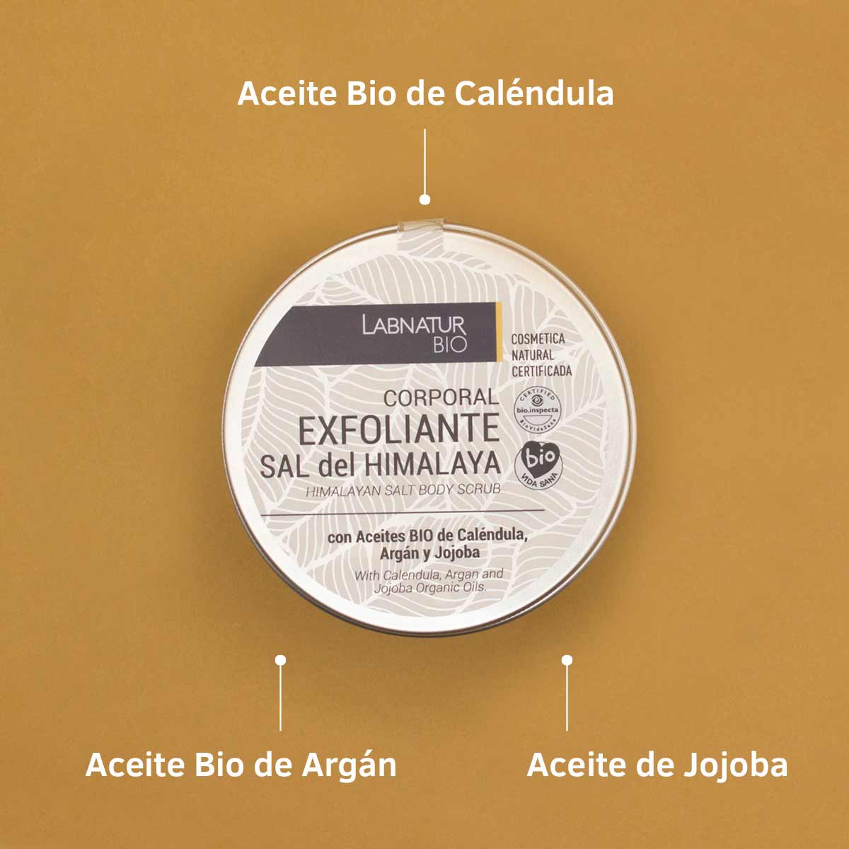 Labnatur Bio Exfoliante Corporal de Sal del Himalaya 250g - LABNATUR BIO - cosmética