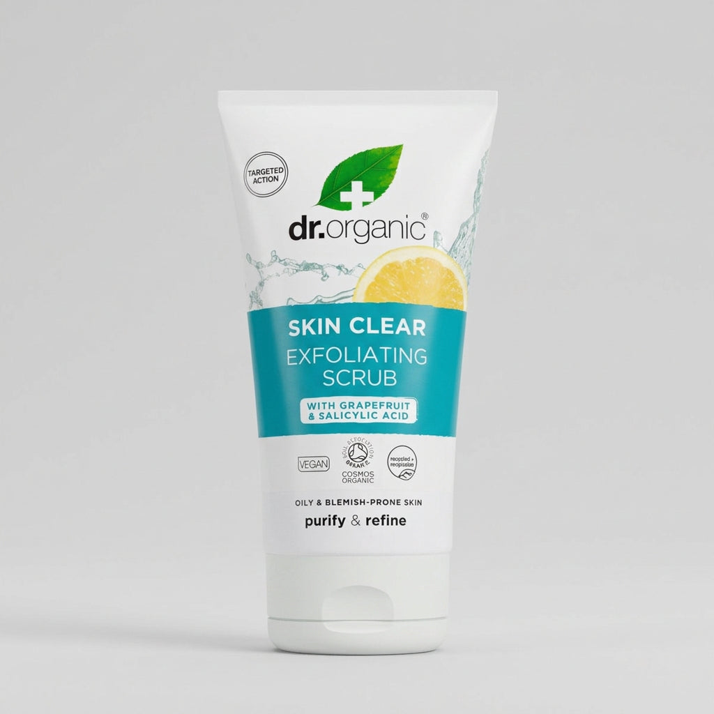 Dr. Organic Skin Clear Exfoliante Facial para Piel Grasa 150ml - DR. ORGANIC - cosmética