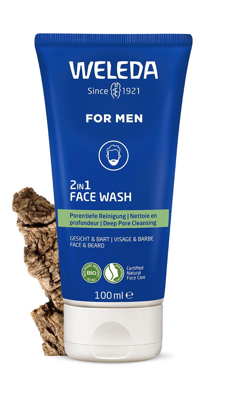 Weleda Men Gel Limpiador 2 en 1 Rostro y Barba 100ml - WELEDA - cosmética natural