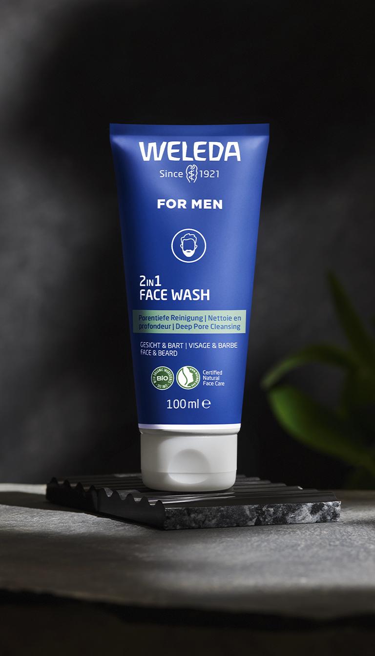 Weleda Men Gel Limpiador 2 en 1 Rostro y Barba 100ml - WELEDA - cosmética natural