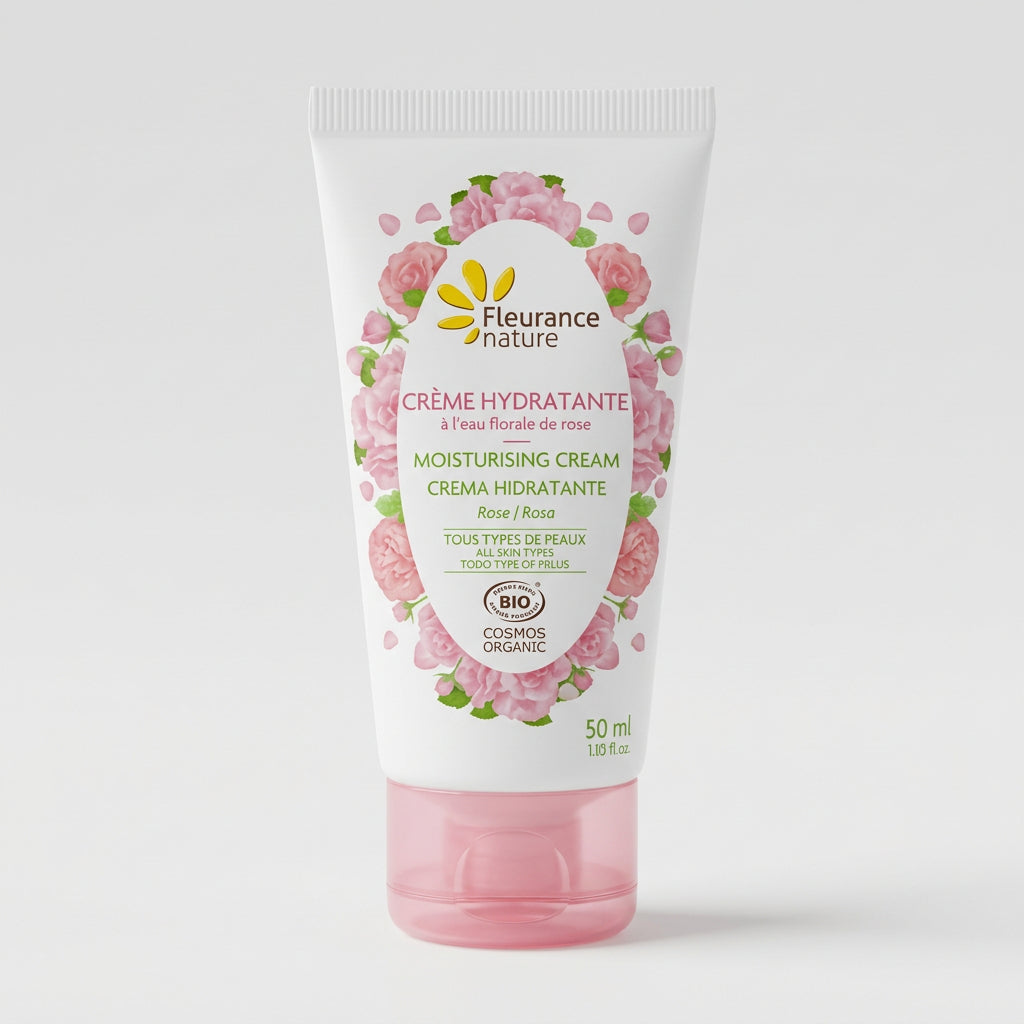 Fleurance Nature Crema Hidratante con Rosa 50ml - FLEURANCE NATURE - cosmética natural