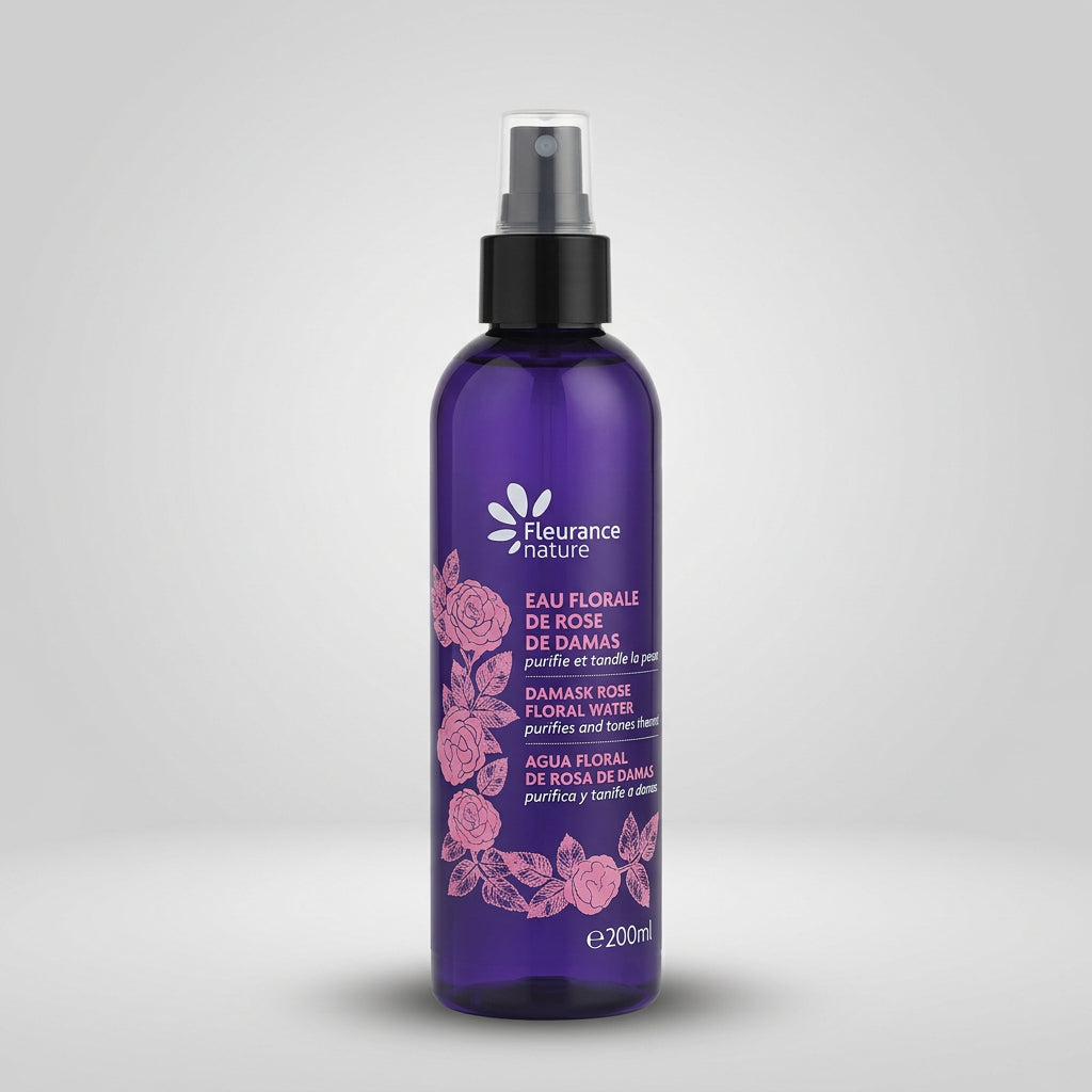 Fleurance Nature Agua Floral de Rosa de Damasco Bio 200ml - FLEURANCE NATURE - cosmética natural