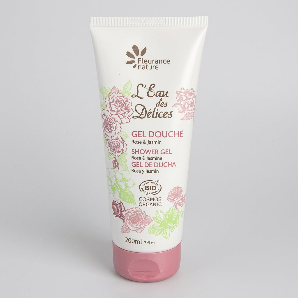 Fleurance Nature Gel de Ducha de Rosa y Jazmín 200ml - FLEURANCE NATURE - cosmética natural