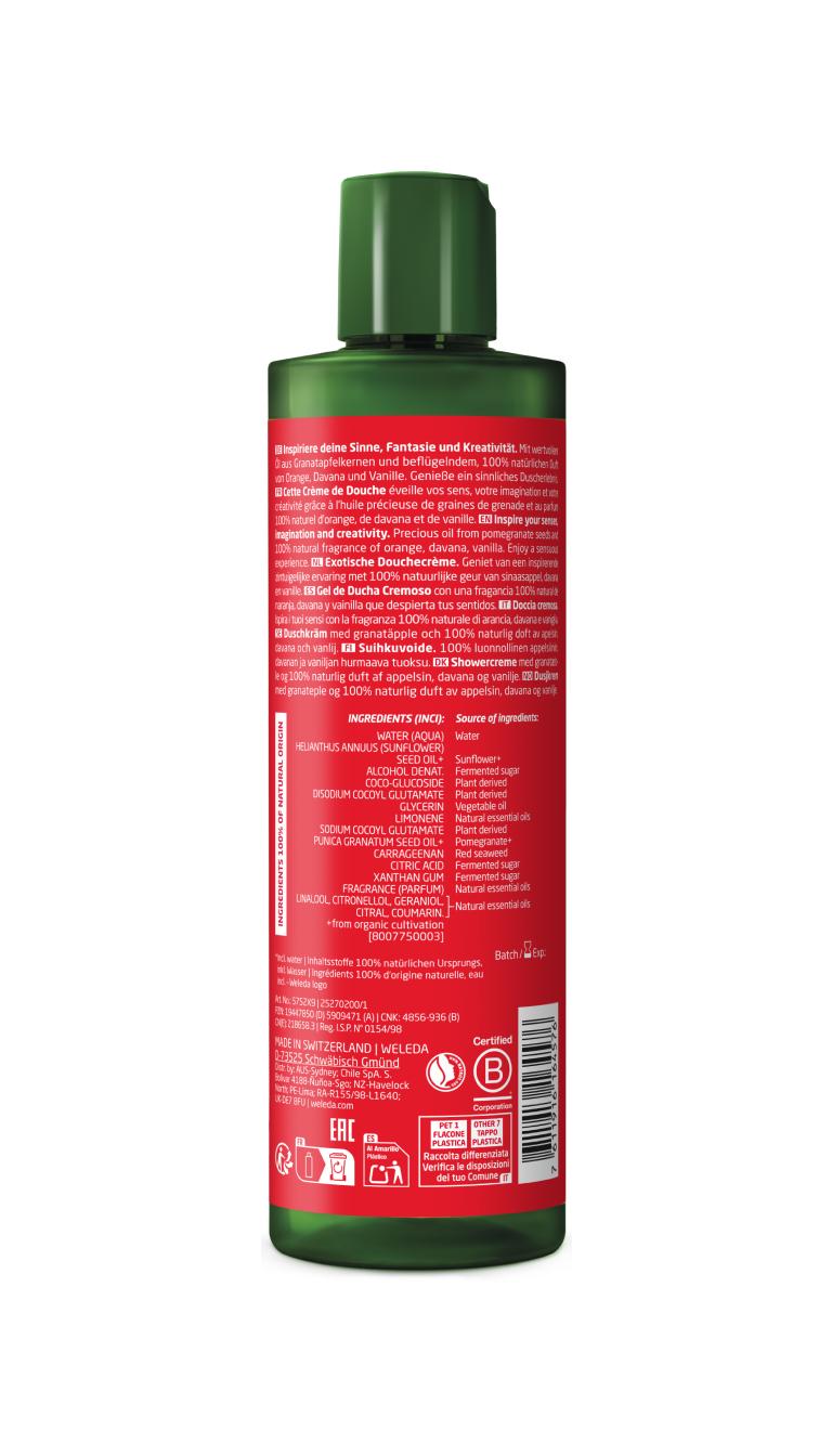 Weleda Gel de Ducha Cremoso Granada 400ml - WELEDA - cosmética natural