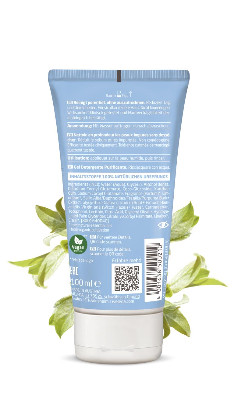 Weleda Gel Limpiador Purificante 100ml - WELEDA - cosmética natural