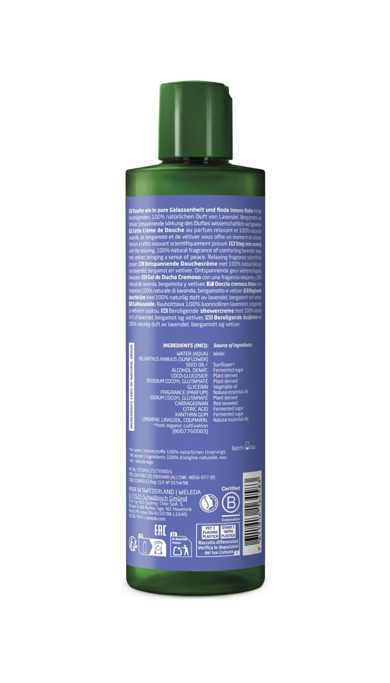 Weleda Gel de Ducha Cremoso Lavanda 400ml - WELEDA - cosmética natural