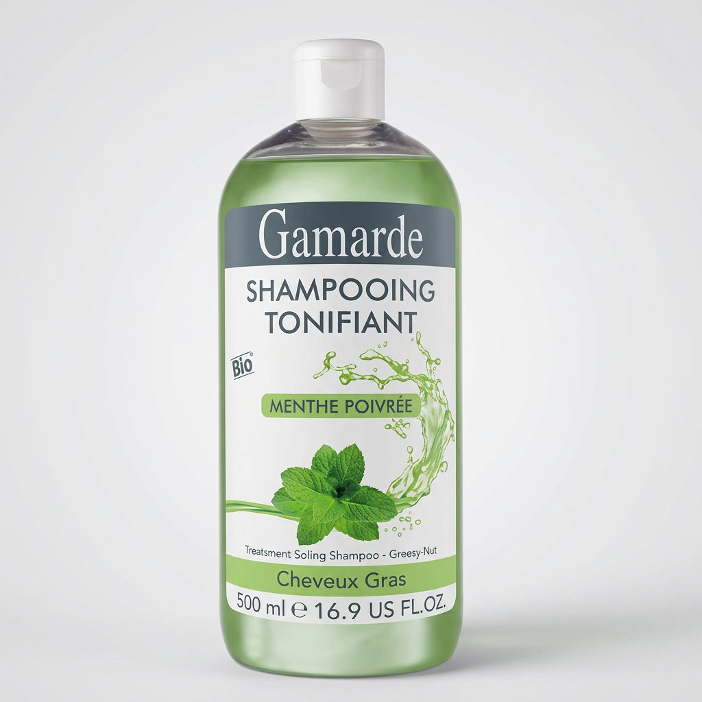 Gamarde Champú Tonificante Menta Bio 500ml - GAMARDE - cosmética natural