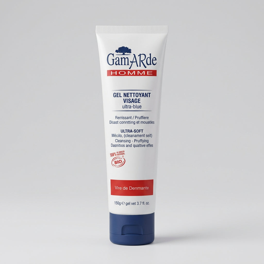 Gamarde Gel Limpiador Facial Hombre Ultra Suave Bio 100g - GAMARDE - cosmética natural