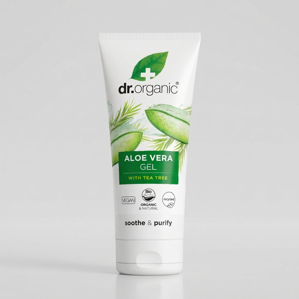 Dr. Organic Gel de Aloe Vera con Árbol de Té y Árnica 200ml - DR. ORGANIC - cosmética natural
