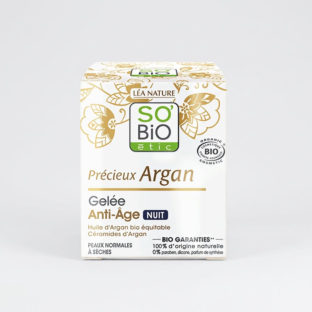 SO'BiO étic Gel de Noche de Argán Précieux Argan 40ml - SO'BIO ETIC - cosmética natural