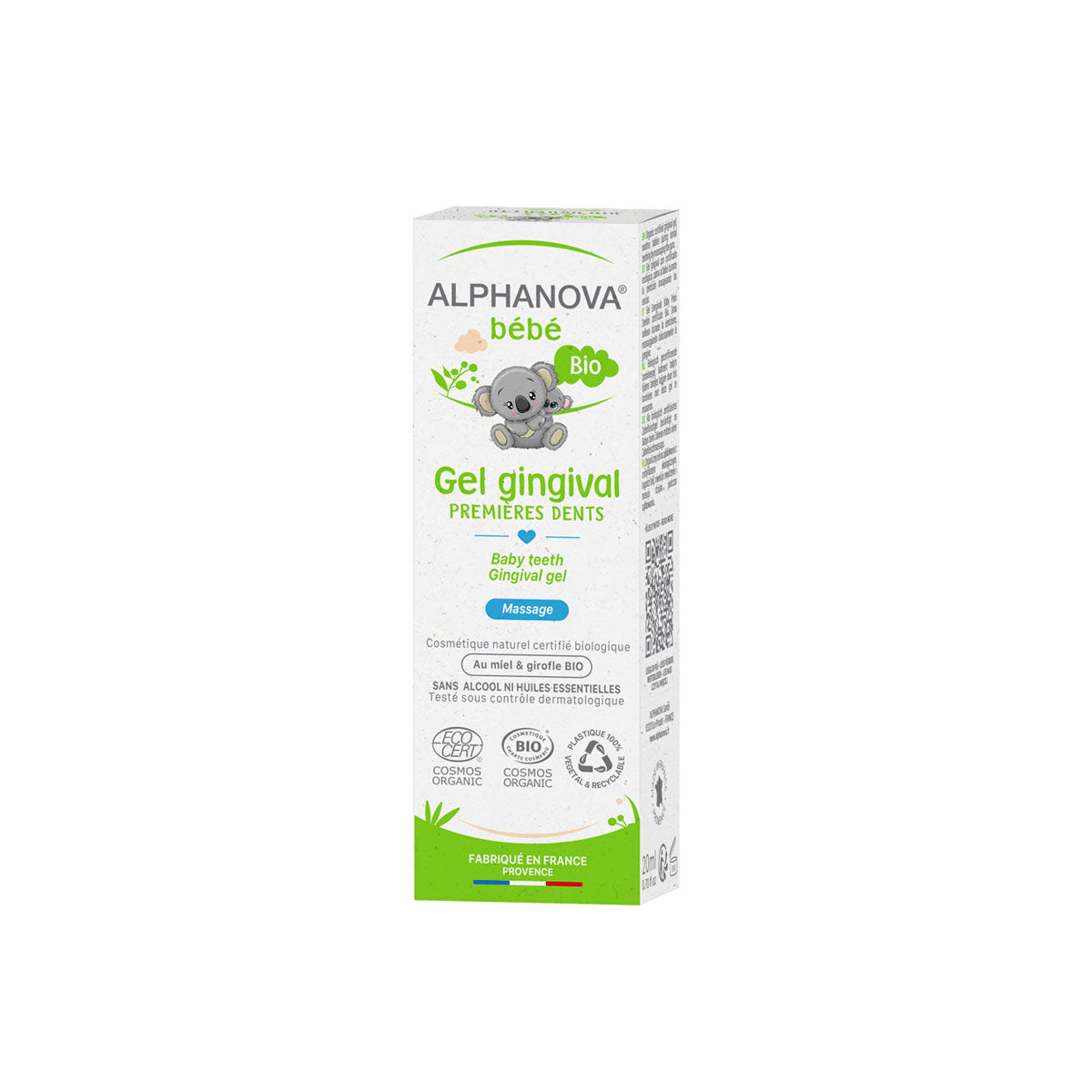 Alphanova Bebé Gel Gingival Bio 20ml - ALPHANOVA - cosmética