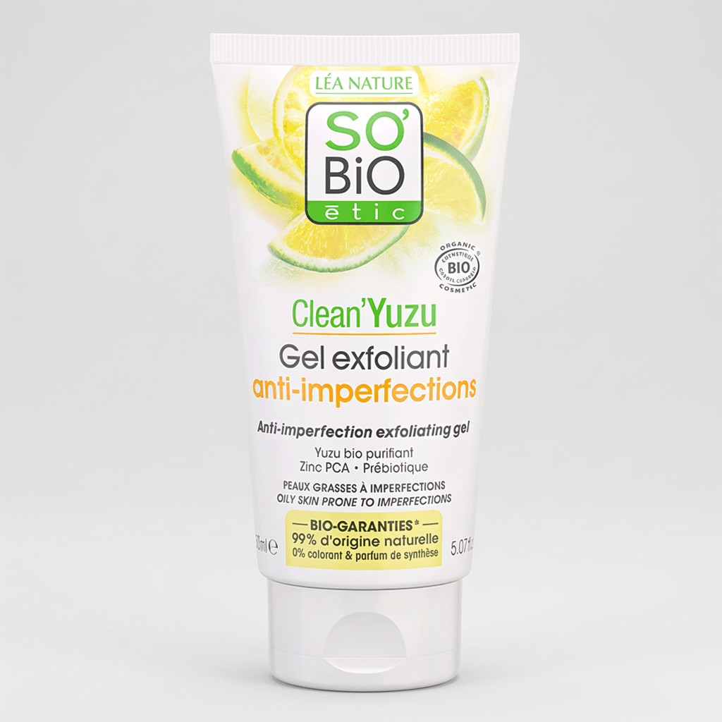 SO'BiO étic Gel Exfoliante Clean'Yuzu 150ml - SO'BIO ETIC - cosmética natural