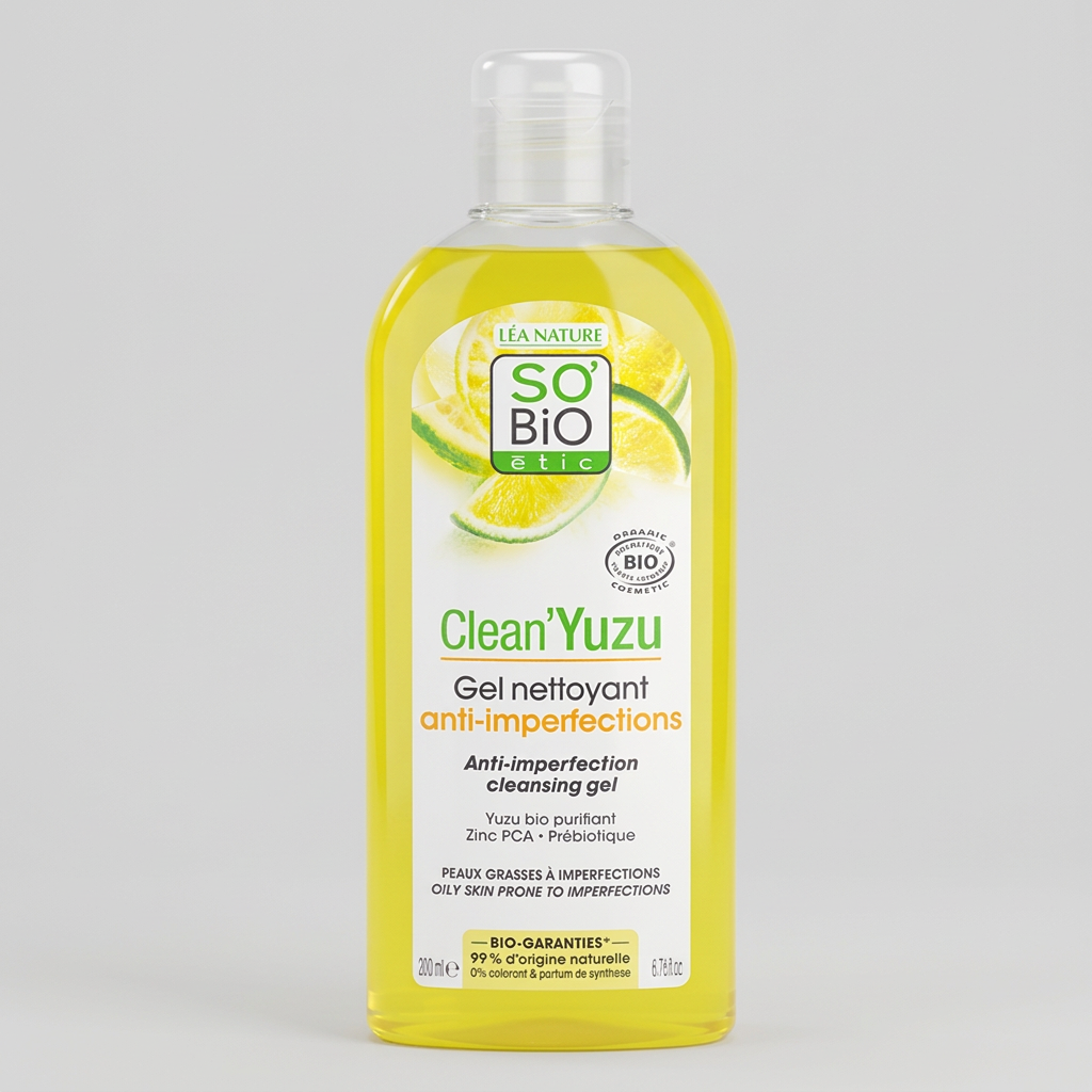 SO'BiO étic Gel Limpiador Clean'Yuzu 200ml - SO'BIO ETIC - cosmética natural