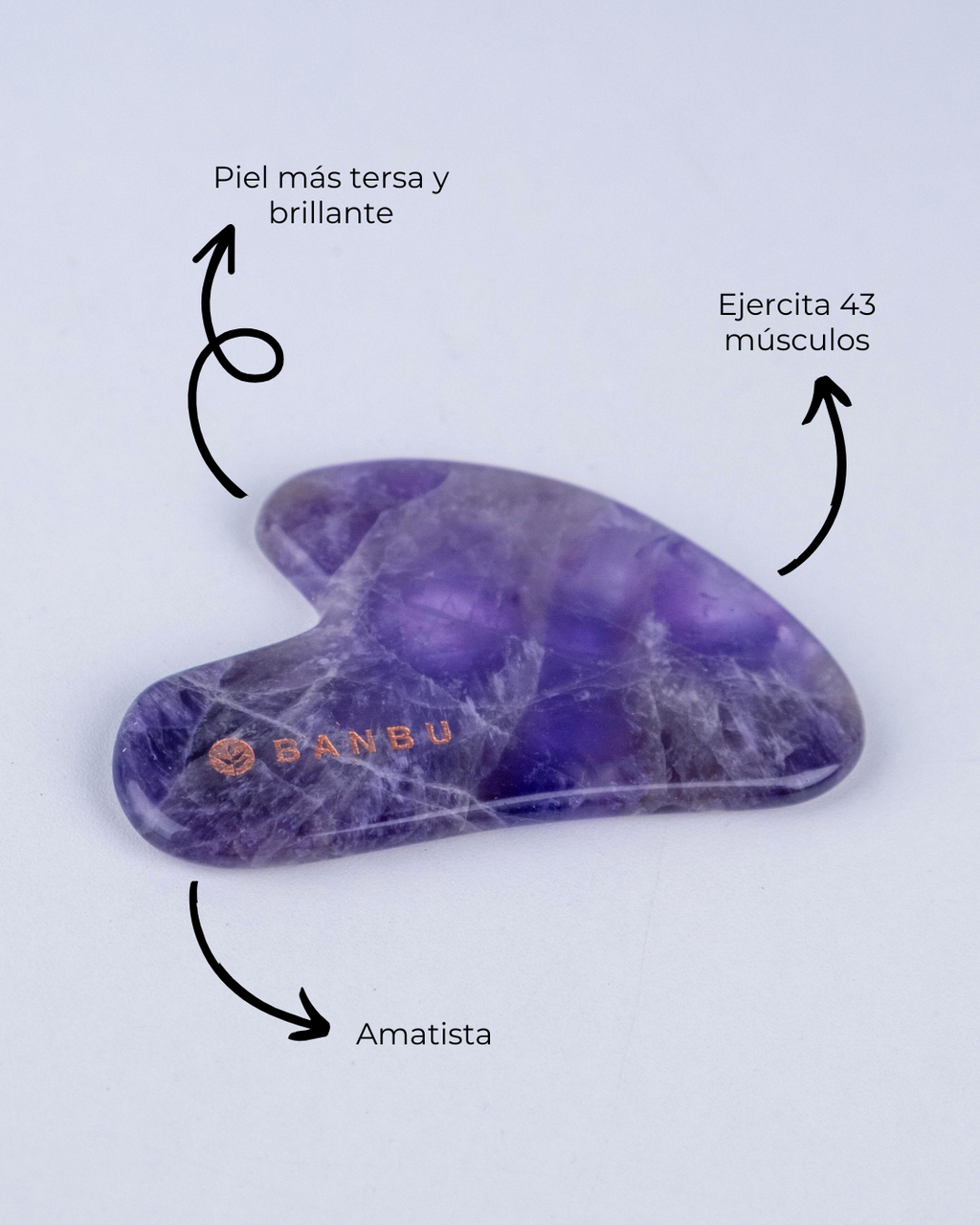 Banbu Gua Sha de Amatista - BANBU - cosmética natural