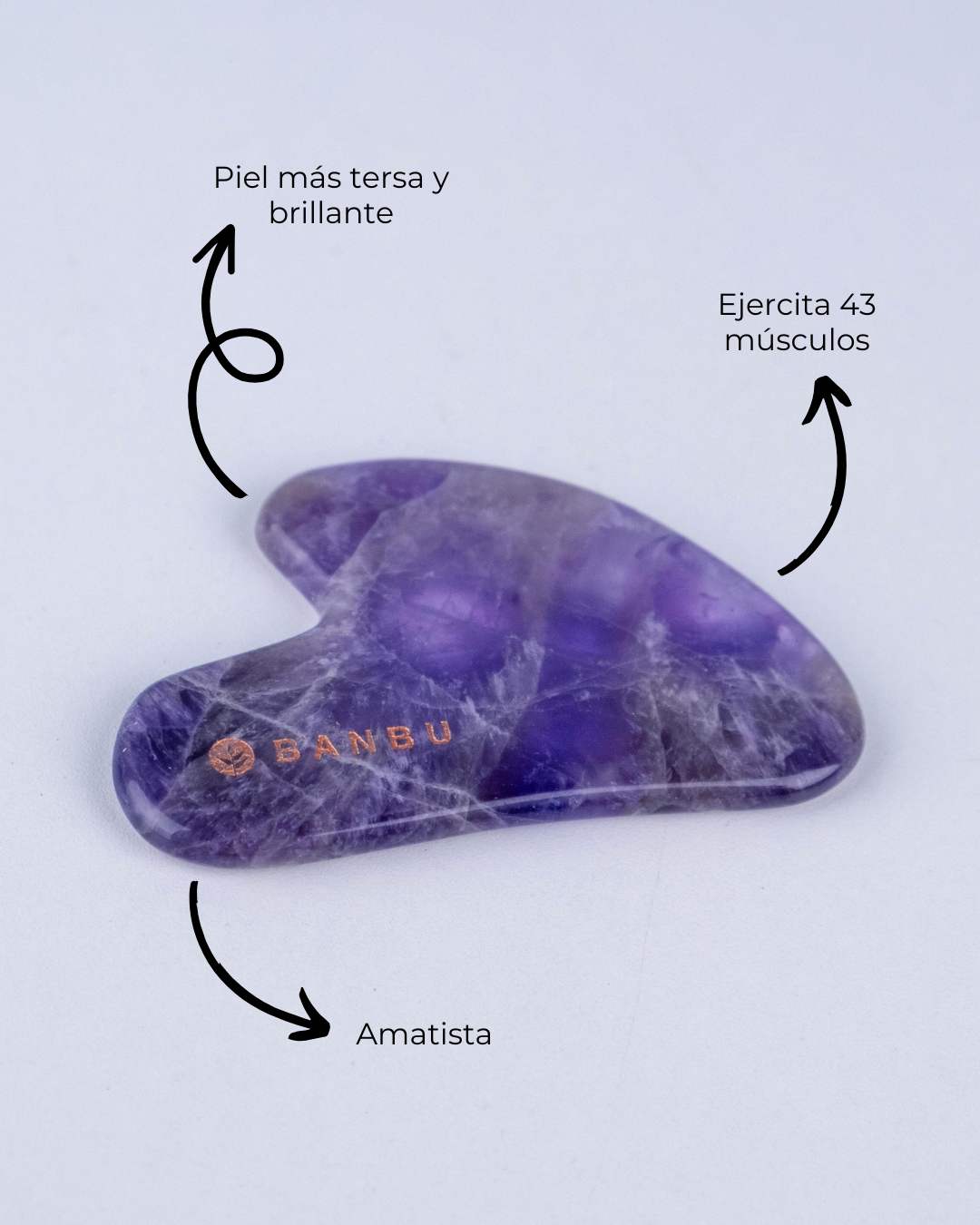 Banbu Gua Sha de Amatista - BANBU - cosmética natural