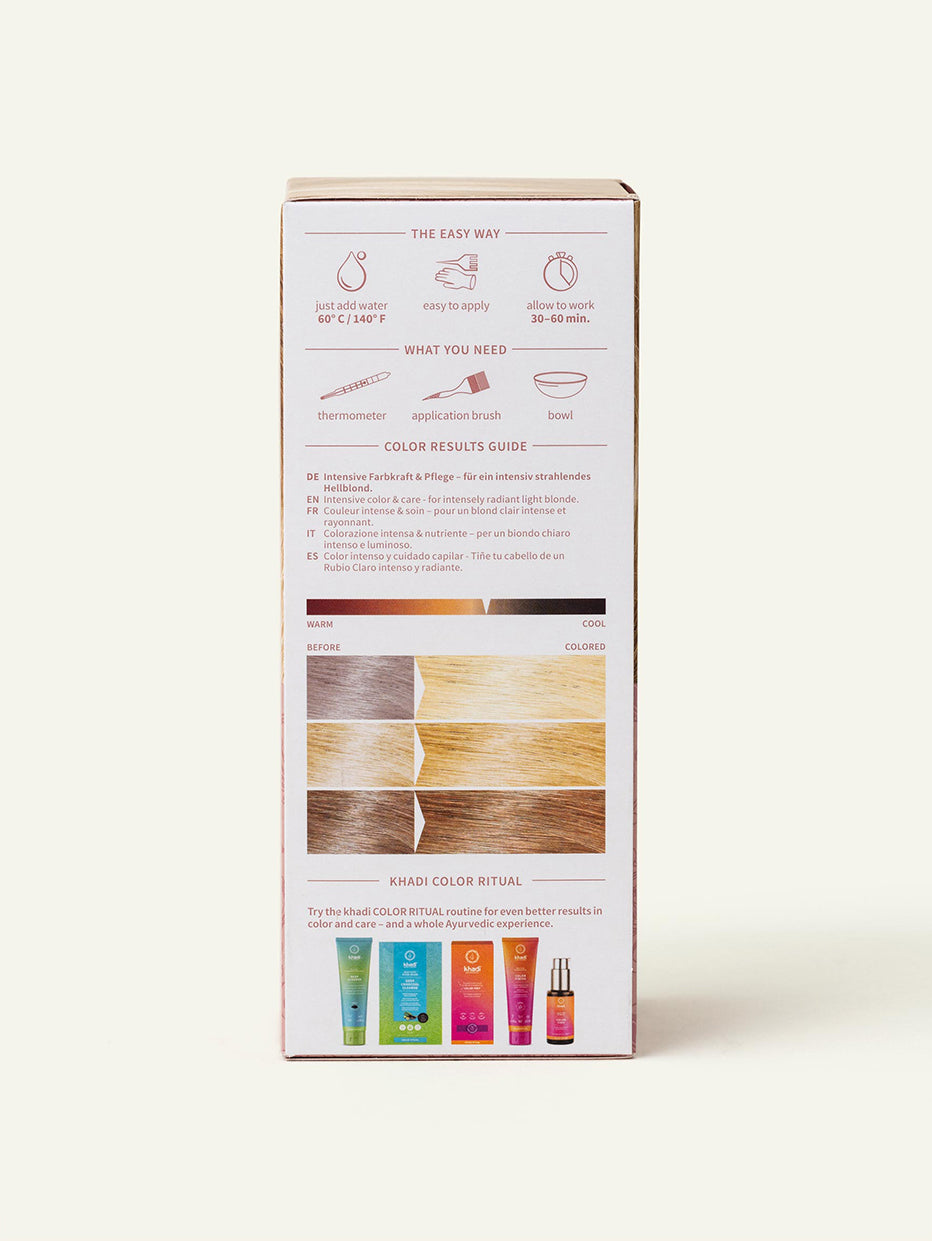 Khadi Tinte Vegetal Rubio Claro 100g - KHADI - cosmética