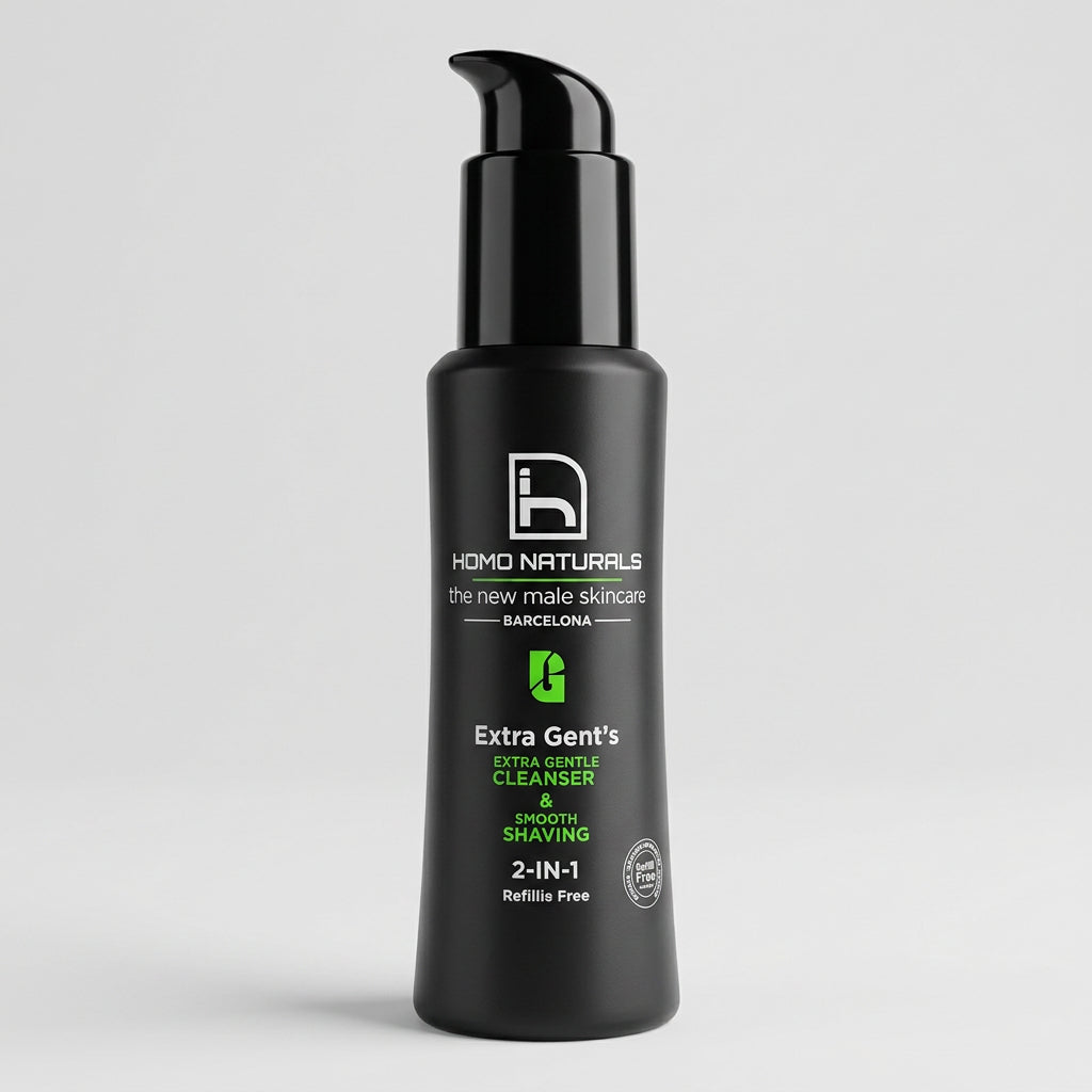 Homo Naturals Extra Gent's Limpiador Facial y Crema de Afeitar 2 en 1 100ml - HOMO NATURALS - cosmética natural