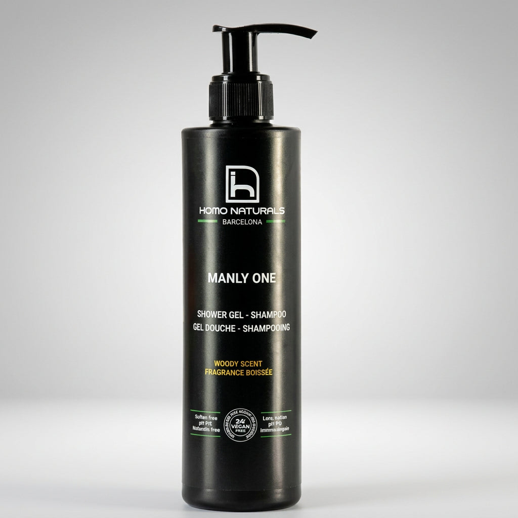 Homo Naturals Gel de Ducha y Champú 2 en 1 para Hombre 250ml - HOMO NATURALS - cosmética natural