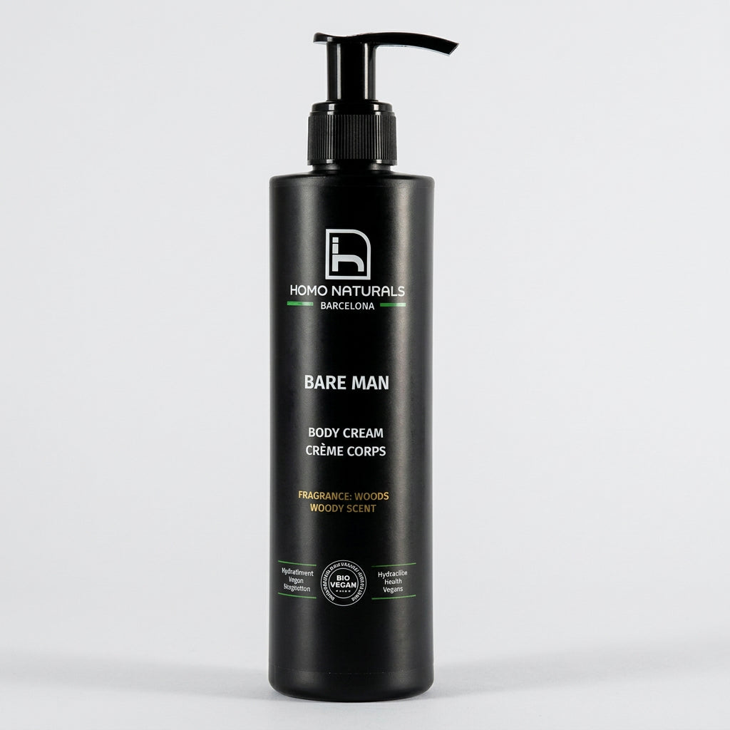Homo Naturals Crema Corporal para Hombre con Argán y Jengibre 250ml - HOMO NATURALS - cosmética natural