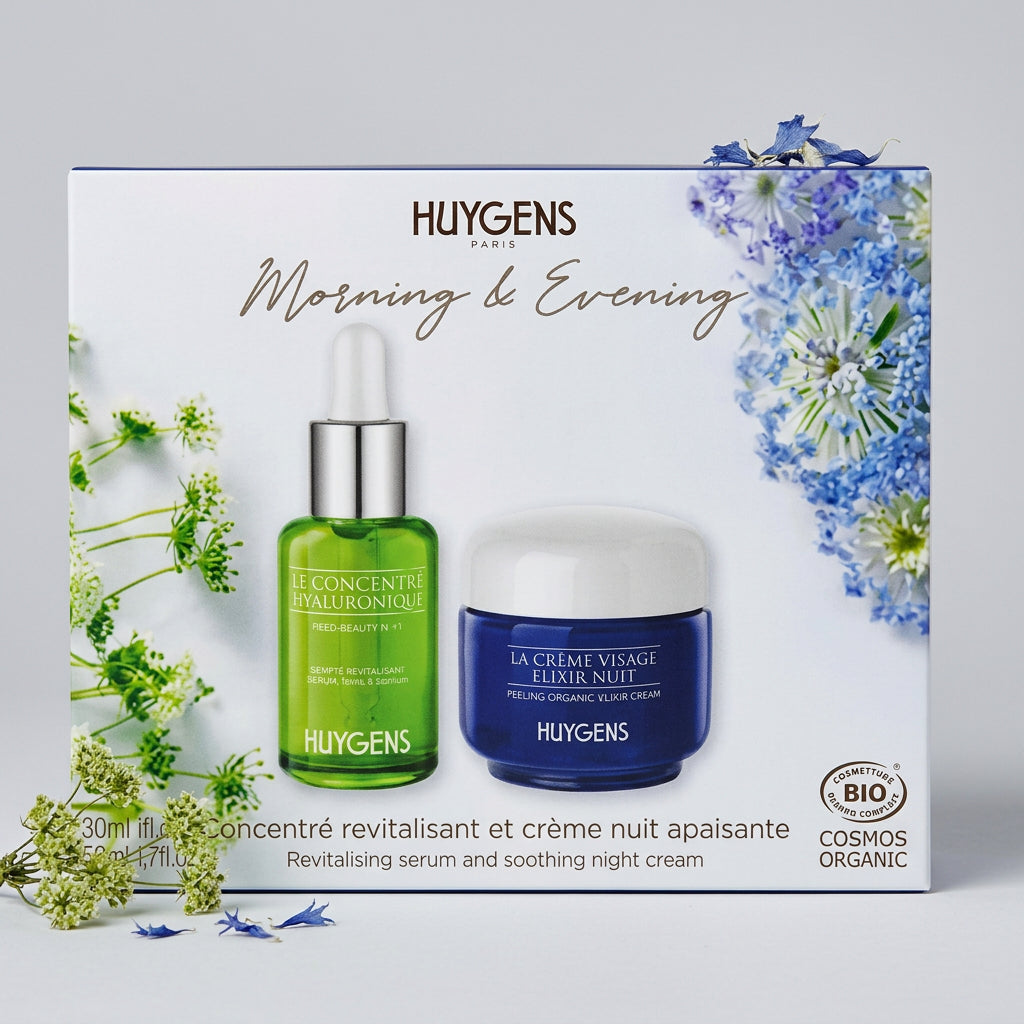 Huygens Set Día Noche Concentrado Hialurónico 30ml + Crema Elixir de Noche 50ml