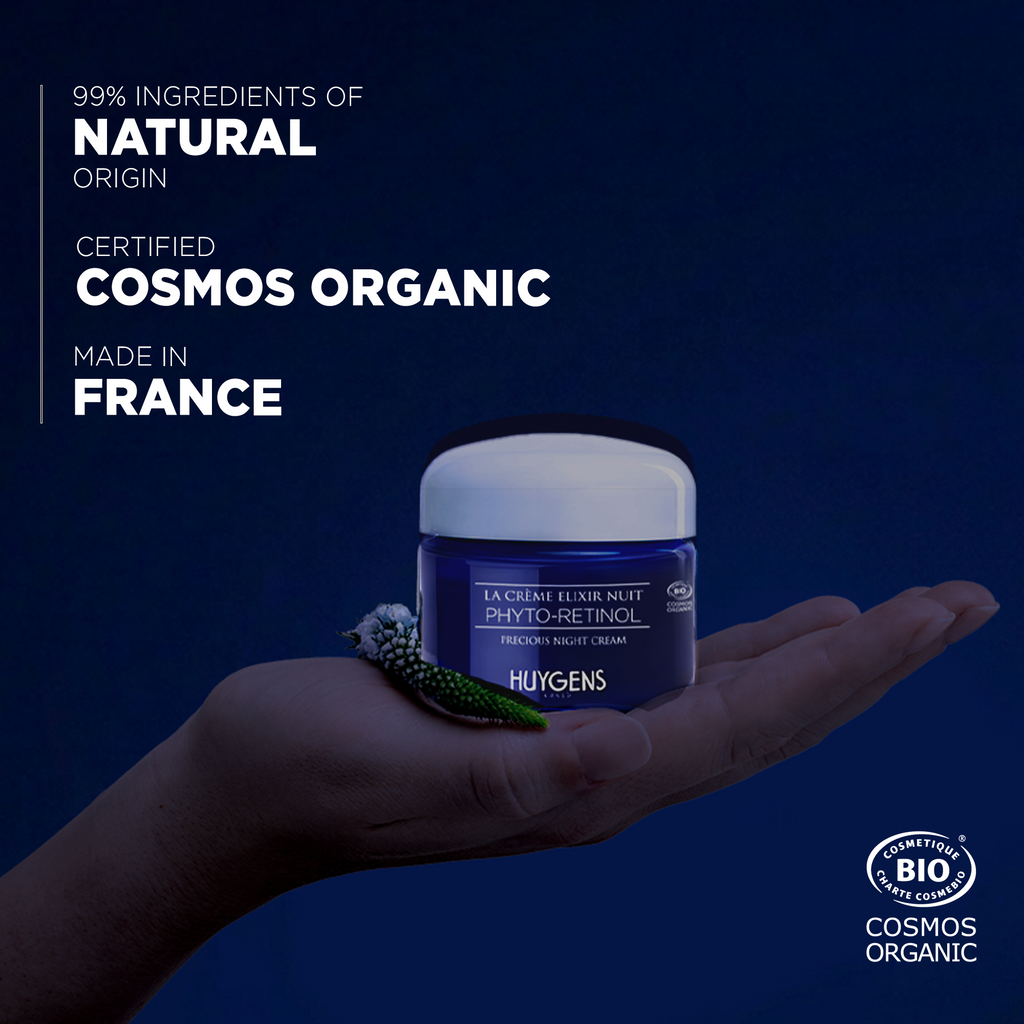 Huygens Crema Elixir de Noche 50ml - certificación COSMOS ORGANIC
