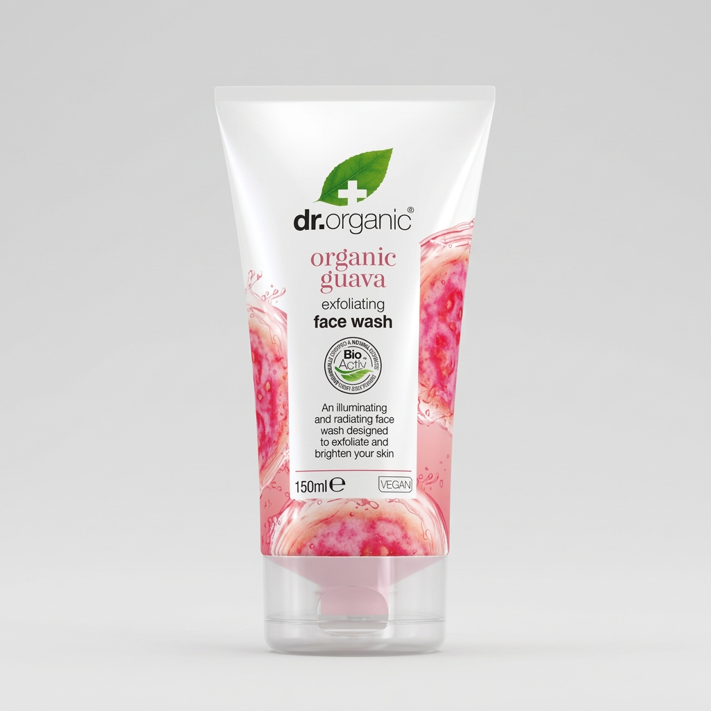 Dr. Organic Limpiador Facial Exfoliante de Guayaba 150ml - DR. ORGANIC - cosmética