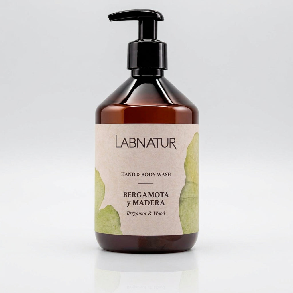 Labnatur Jabón de Manos y Cuerpo Bergamota y Madera 500ml - LABNATUR BIO - cosmética