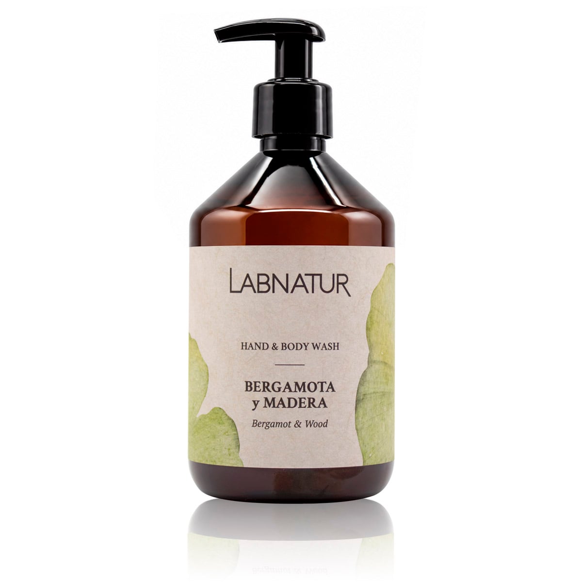 Labnatur Jabón de Manos y Cuerpo Bergamota y Madera 500ml - LABNATUR BIO - cosmética