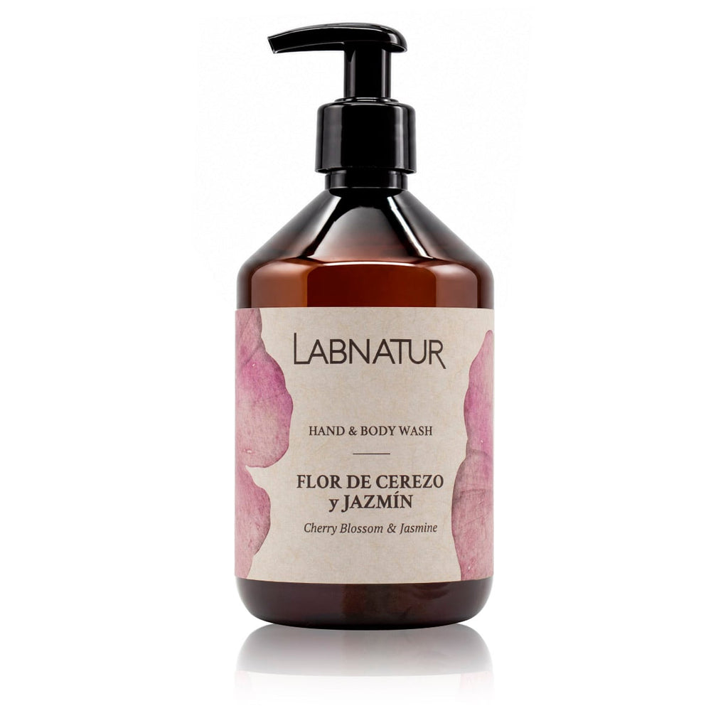 Labnatur Jabón de Manos y Cuerpo Flor de Cerezo y Jazmín 500ml - LABNATUR BIO - cosmética
