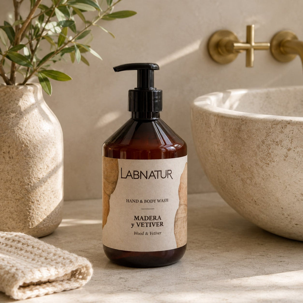 Labnatur Jabón de Manos y Cuerpo Madera y Vetiver 500ml - LABNATUR BIO - cosmética