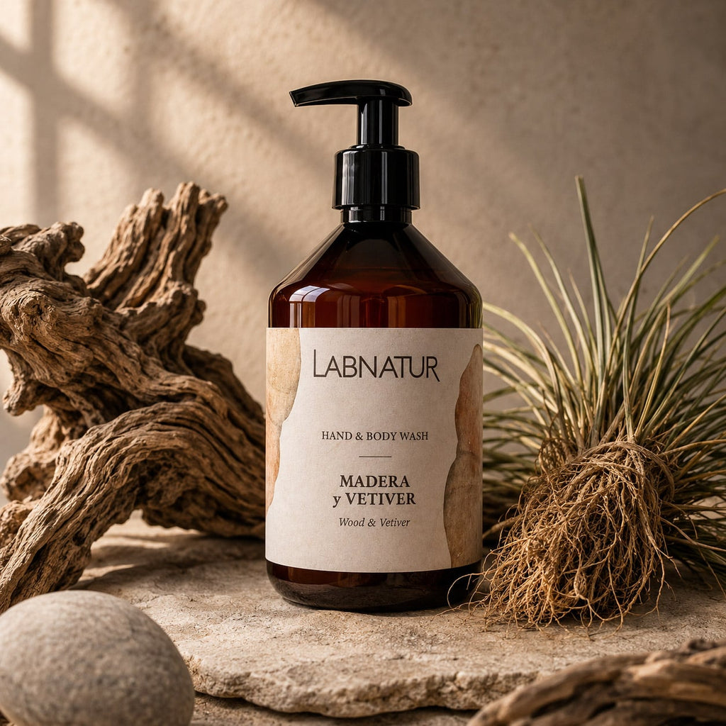 Labnatur Jabón de Manos y Cuerpo Madera y Vetiver 500ml - LABNATUR BIO - cosmética
