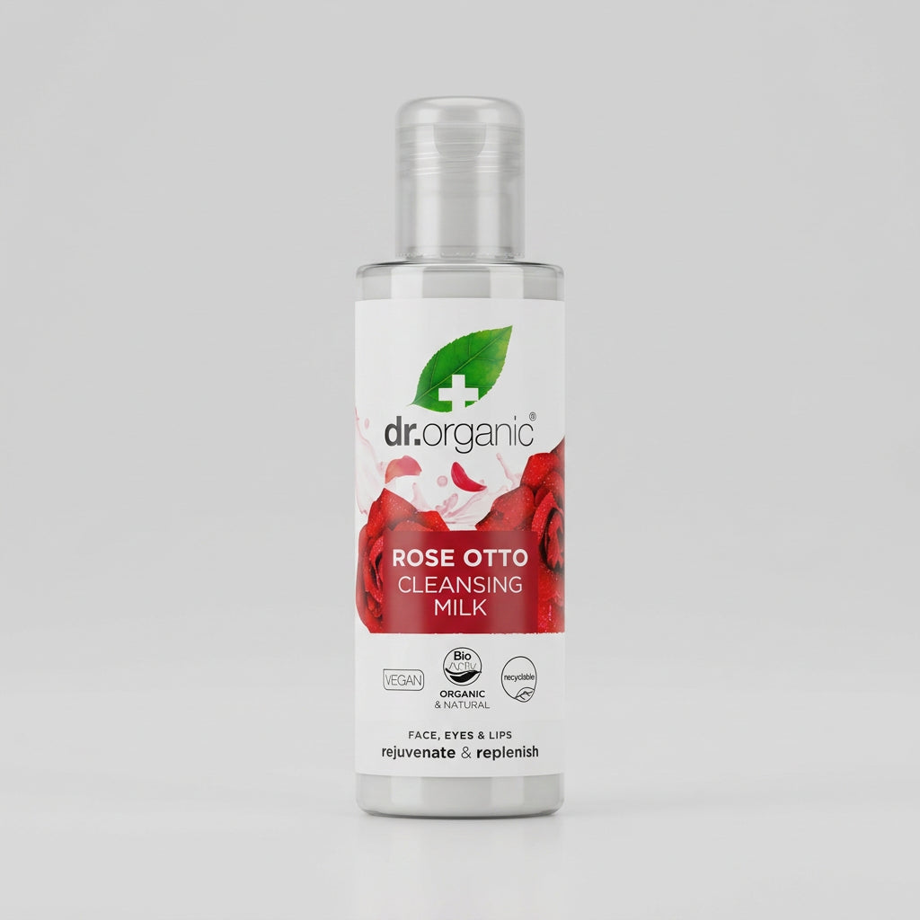Dr. Organic Leche Limpiadora de Rosa de Damasco 150ml - DR. ORGANIC - cosmética natural