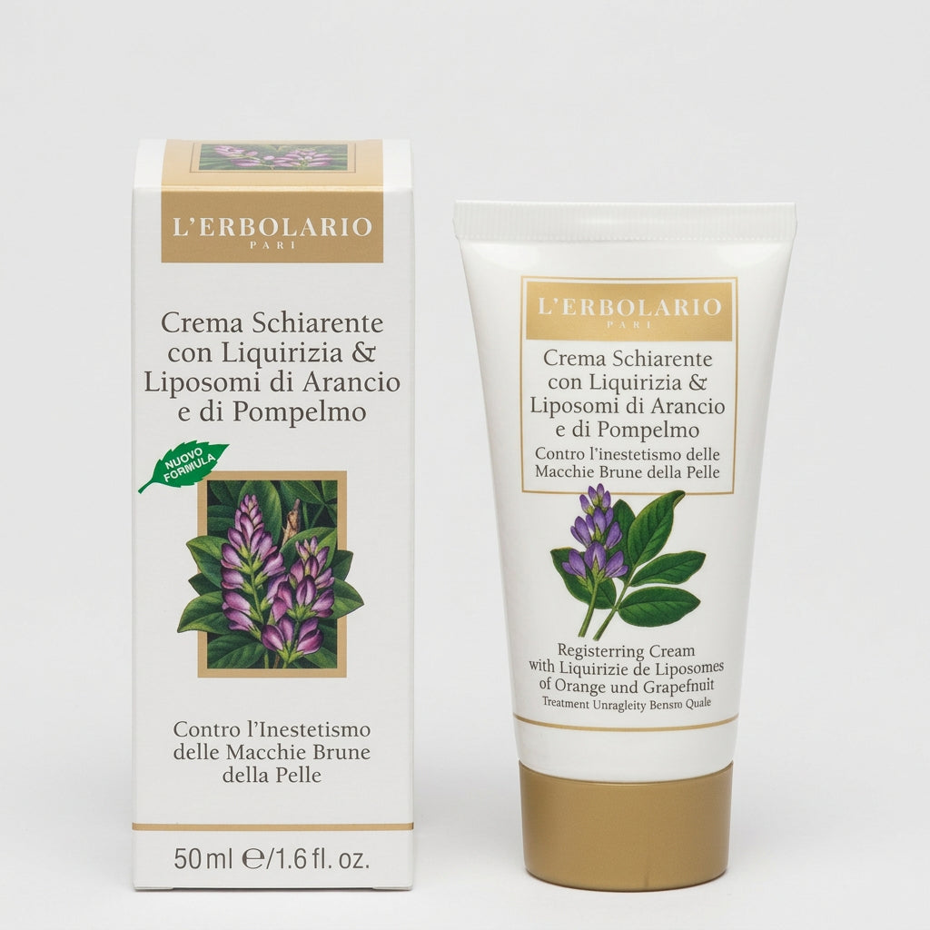L'Erbolario Crema Facial Aclarante de Regaliz 50ml - L'ERBOLARIO - cosmética natural