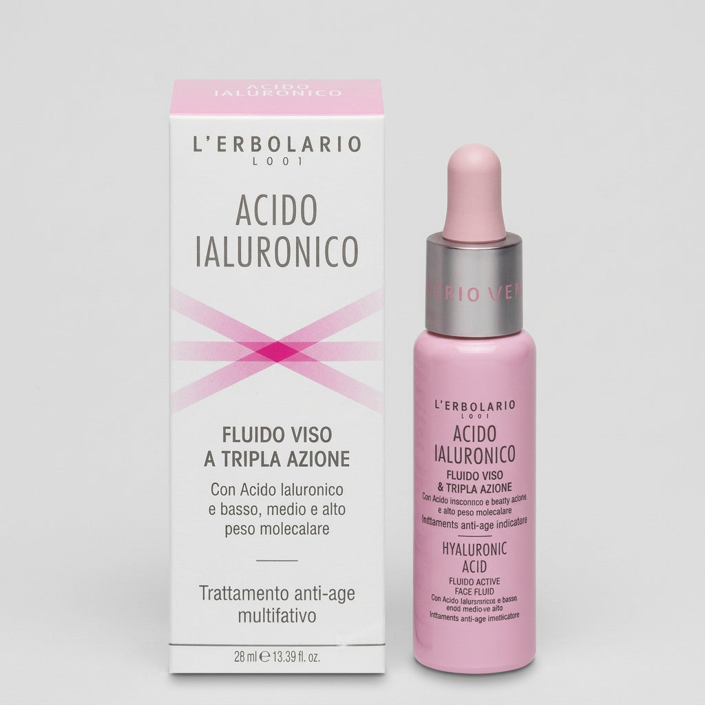 L'Erbolario Ácido Hialurónico Fluido Facial Triple Acción 28ml