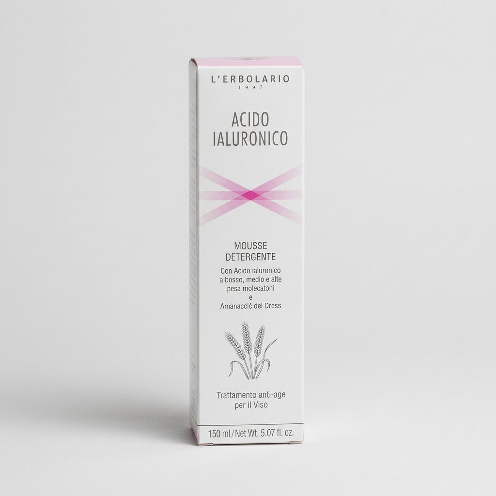 L'Erbolario Ácido Hialurónico Mousse Limpiadora 125ml - L'ERBOLARIO - cosmética natural