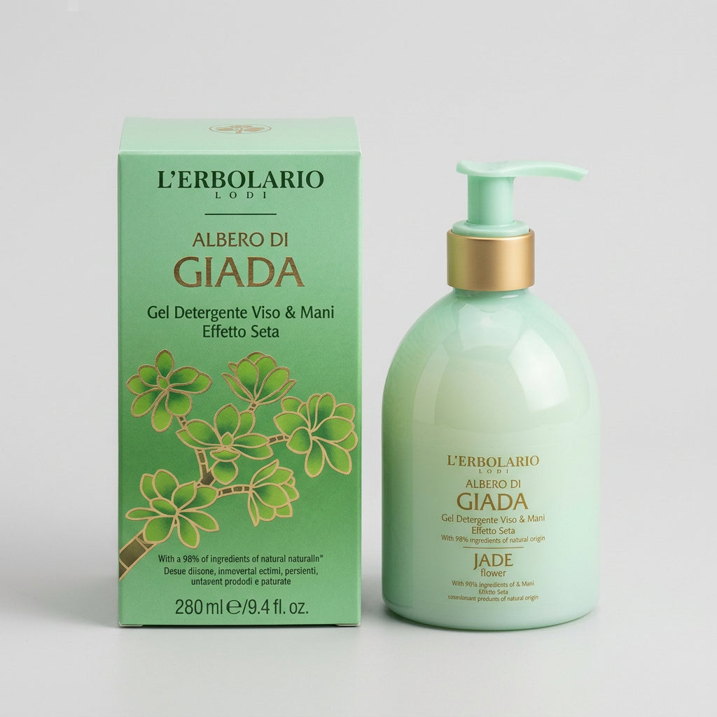 L'Erbolario Gel Limpiador Cara y Manos Árbol de Jade 280ml