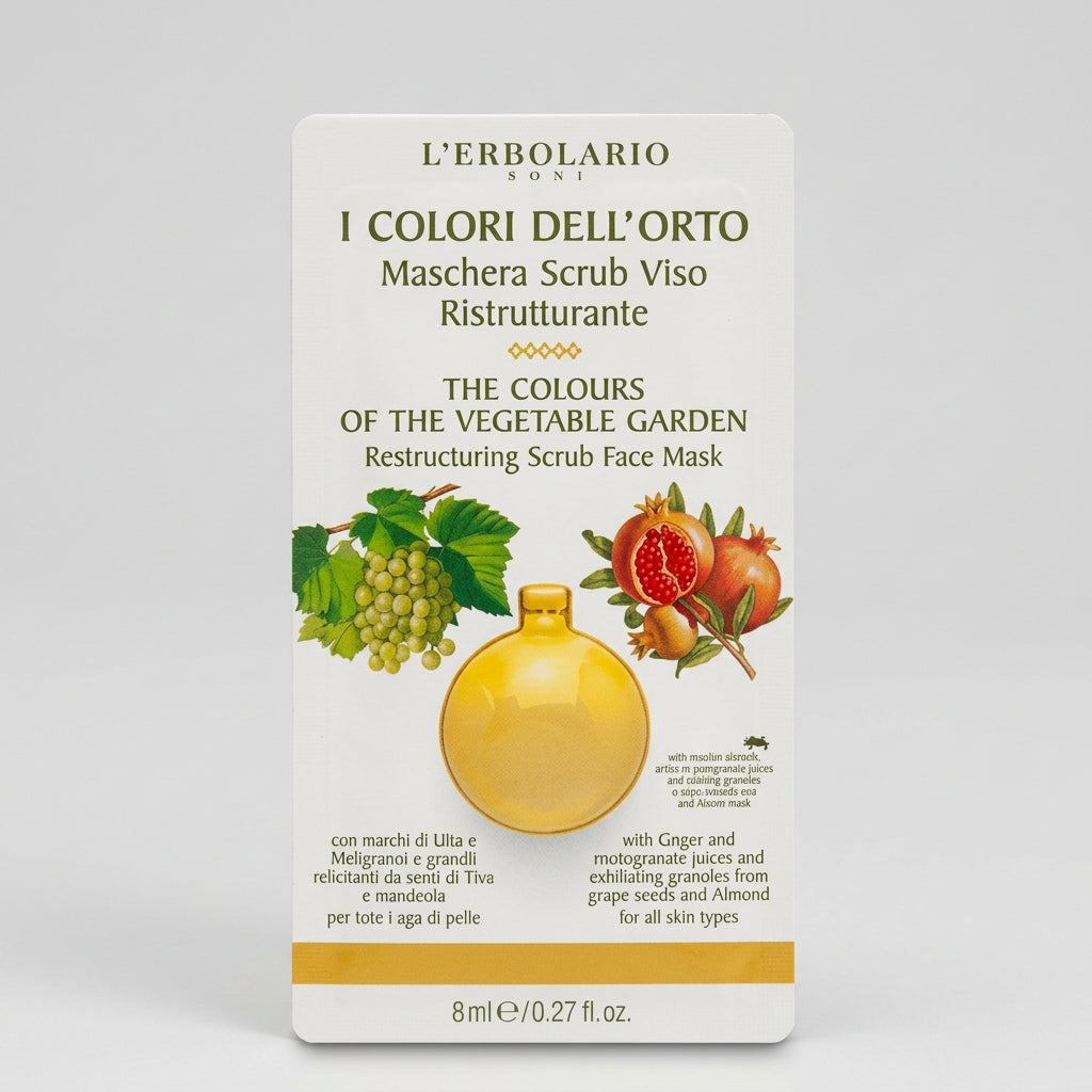L'Erbolario Colores del Huerto Mascarilla Exfoliante 8ml - L'ERBOLARIO - cosmética natural