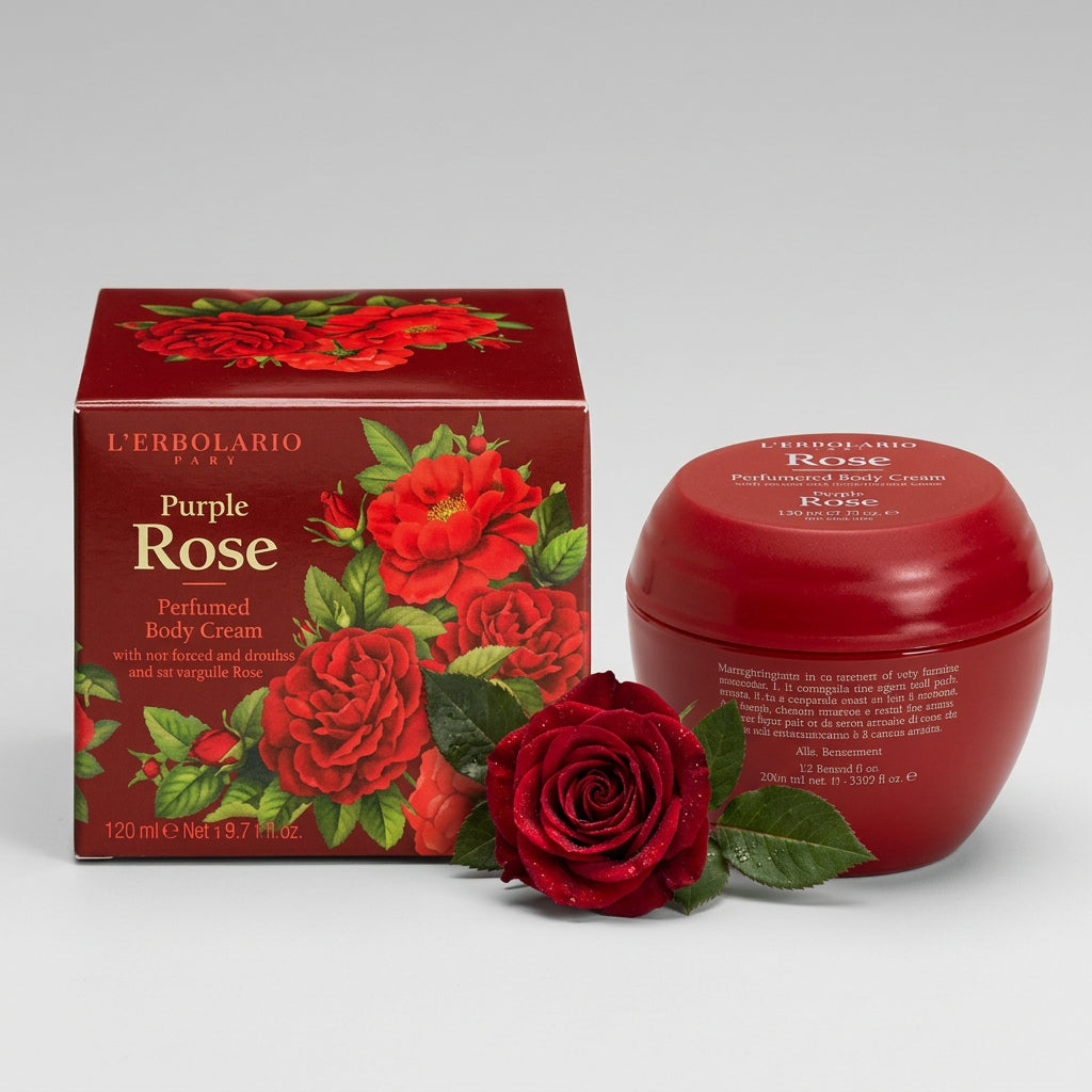 L'Erbolario Crema Corporal Perfumada Rosa Púrpura 200ml