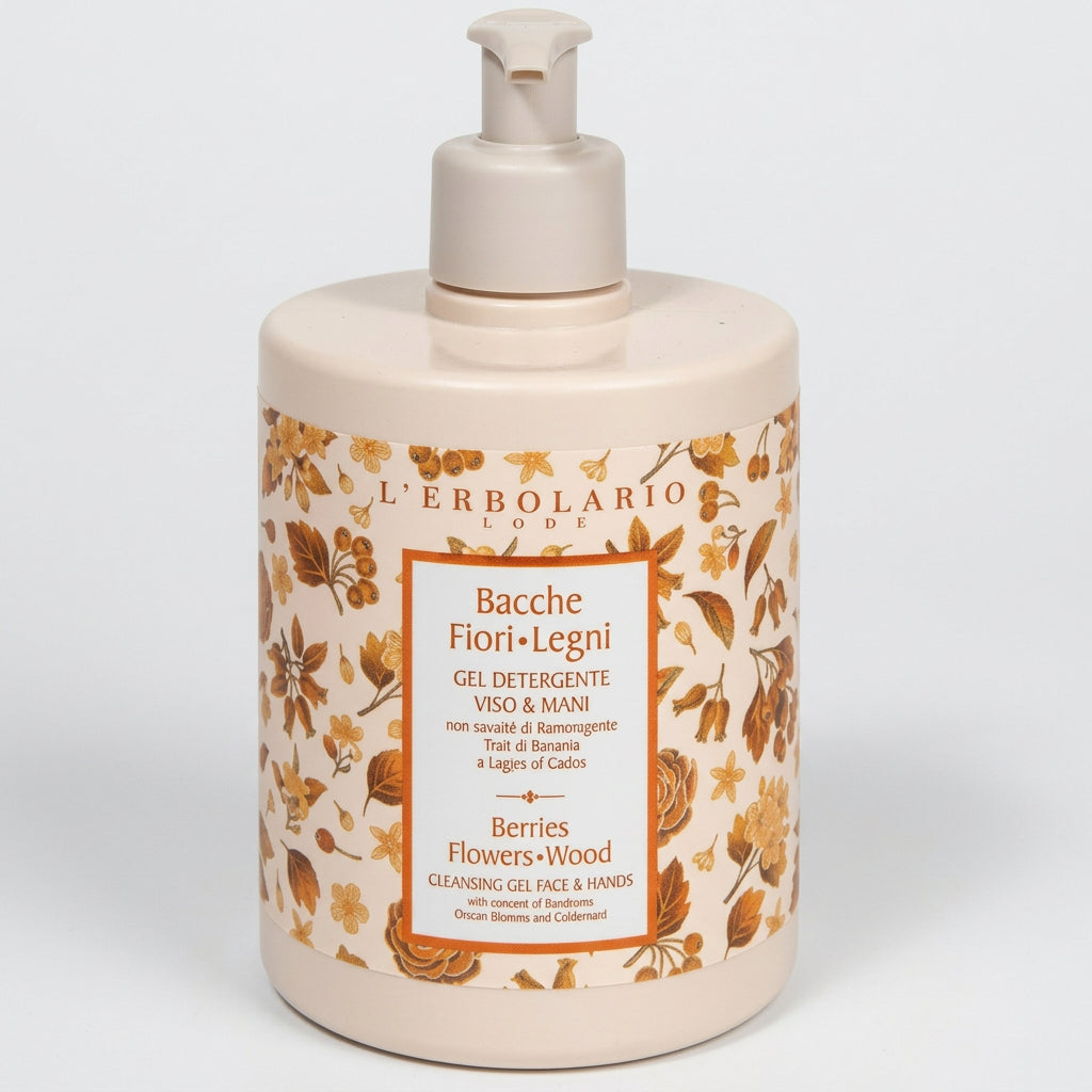 L'Erbolario Bayas y Flores Gel Limpiador Cara y Manos 500ml - L'ERBOLARIO - cosmética natural