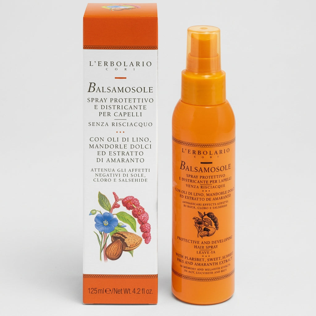L'Erbolario Bálsamo Solar Protector Desenredante en Spray para el Cabello 125ml