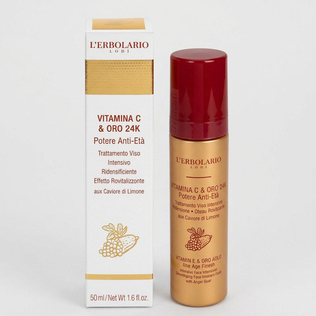 L'Erbolario Vitamina C Oro Crema Facial Intensiva Redensificante 50ml - L'ERBOLARIO - cosmética natural