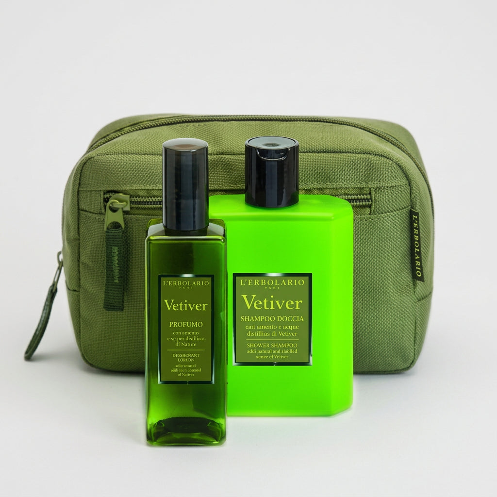 L'Erbolario Vetiver Beauty Green Freshness Desodorante y Champú de Ducha 100ml + 250ml