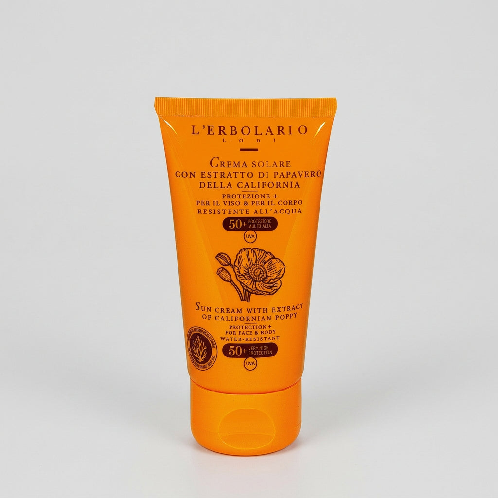 L'Erbolario Crema Solar Cara y Cuerpo con Amapola de California SPF50+ 75ml - L'ERBOLARIO - cosmética natural