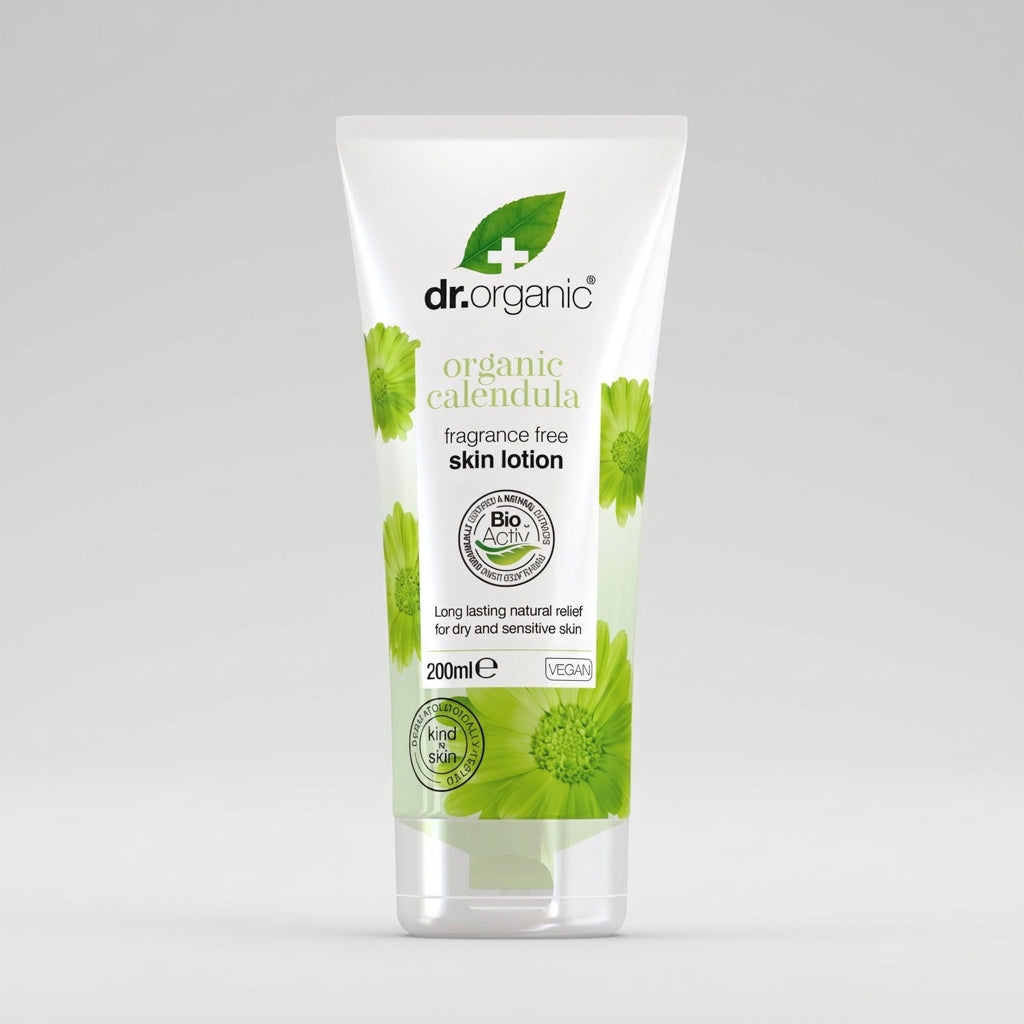 Dr. Organic Loción Corporal de Caléndula para Piel Sensible 200ml - DR. ORGANIC - cosmética natural