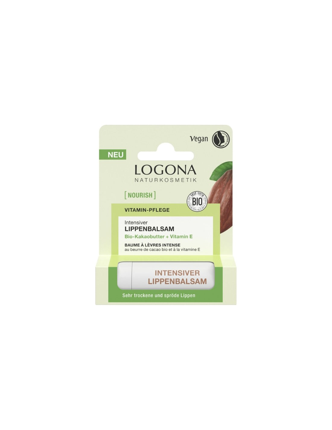 Logona Balsamo Labial Nutrición Intensa Cacao y Vit E