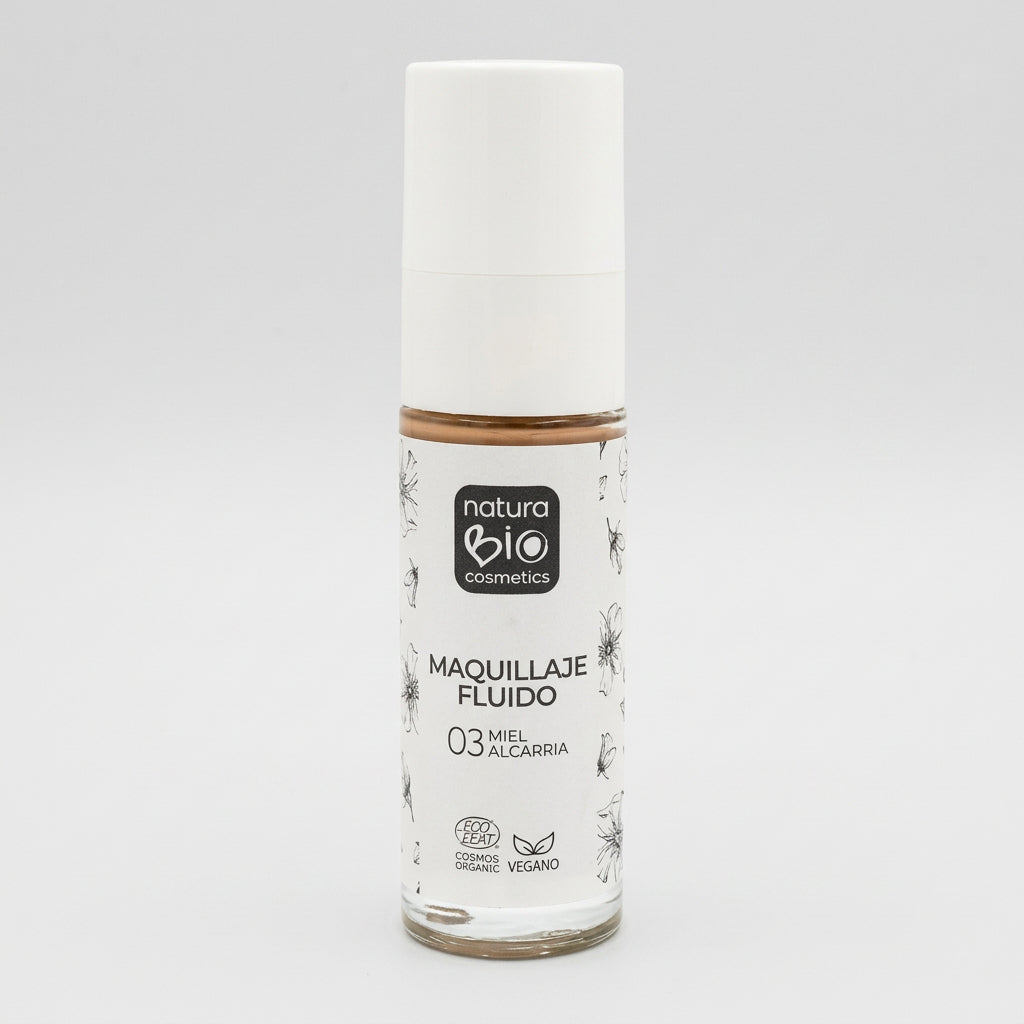 NaturaBIO Maquillaje Fluido 03 Miel Alcarria - NATURABIO COSMETICS - cosmética natural